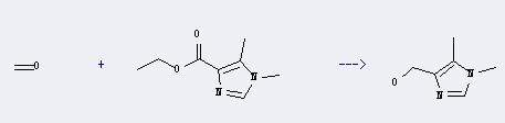1H-Imidazole-4-methanol, 1,5-dimethyl- can be prepared by formaldehyde and 1,5-dimethyl-1H-imidazole-4-carboxylic acid ethyl ester